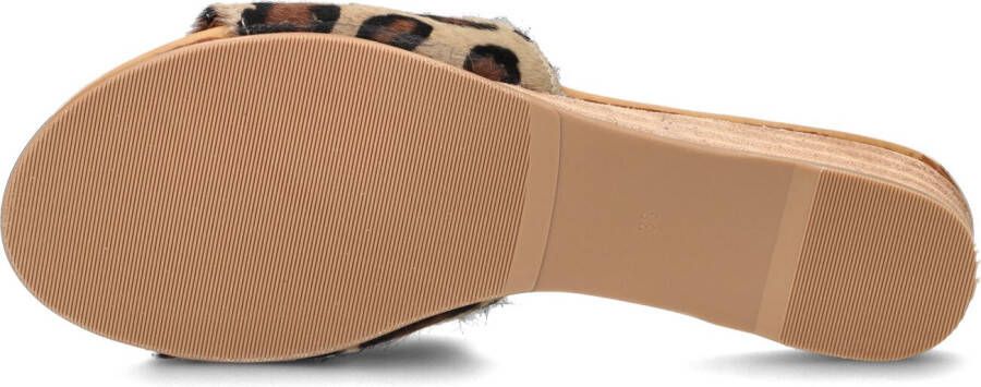 Chain Detail bruin Tinten 119-123 Slippers Dames Beige - Foto 4