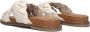 Notre-v Dames Slippers 906009 Beige Dames - Thumbnail 4