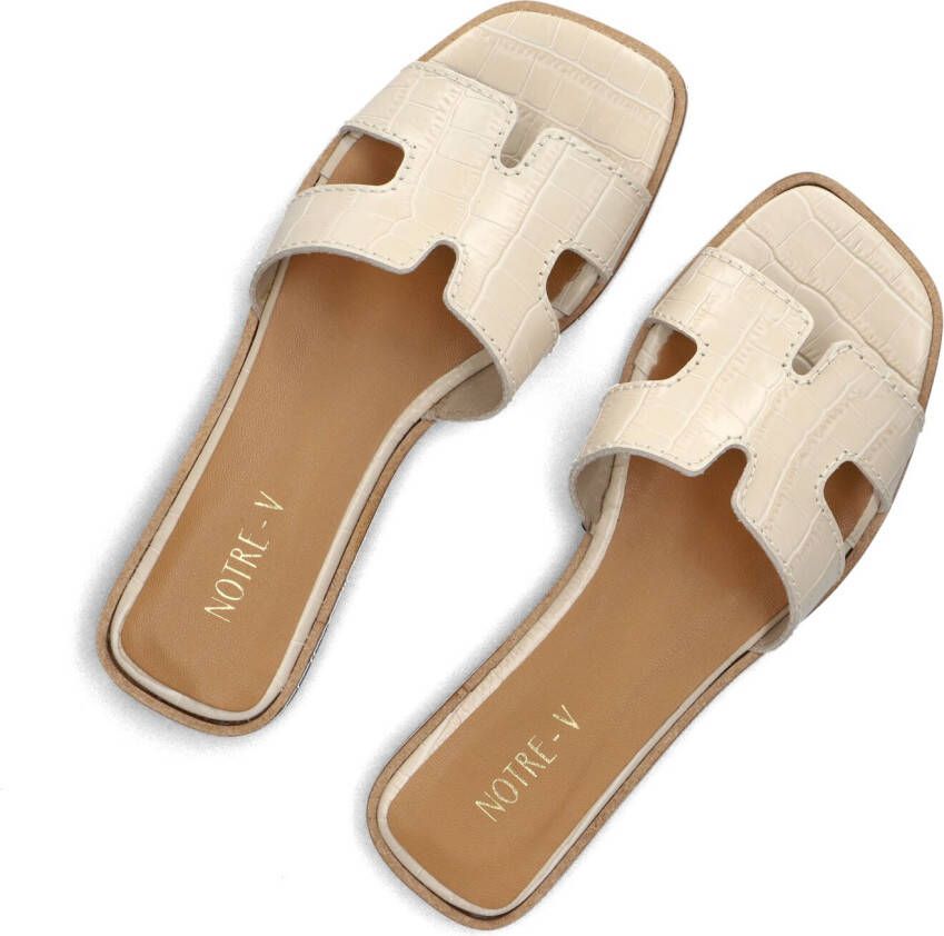 NOTRE-V Beige Slippers As-16221
