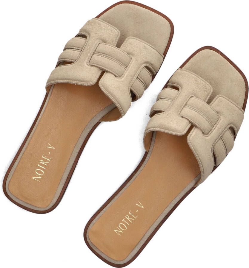NOTRE-V Beige Slippers As-16301