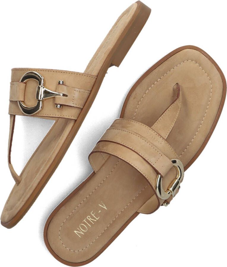 NOTRE-V Beige Slippers 22680