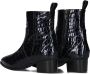 Notre-V 63231 Enkellaarsjes Enkelboots met rits Dames Blauw - Thumbnail 5
