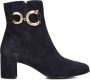 Notre-v Blauwe Suède Enkellaarzen Stijlvol Model Blue Dames - Thumbnail 4