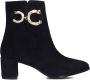 Notre-V 8558 Enkellaarsjes Enkelboots met rits Dames Blauw - Thumbnail 3