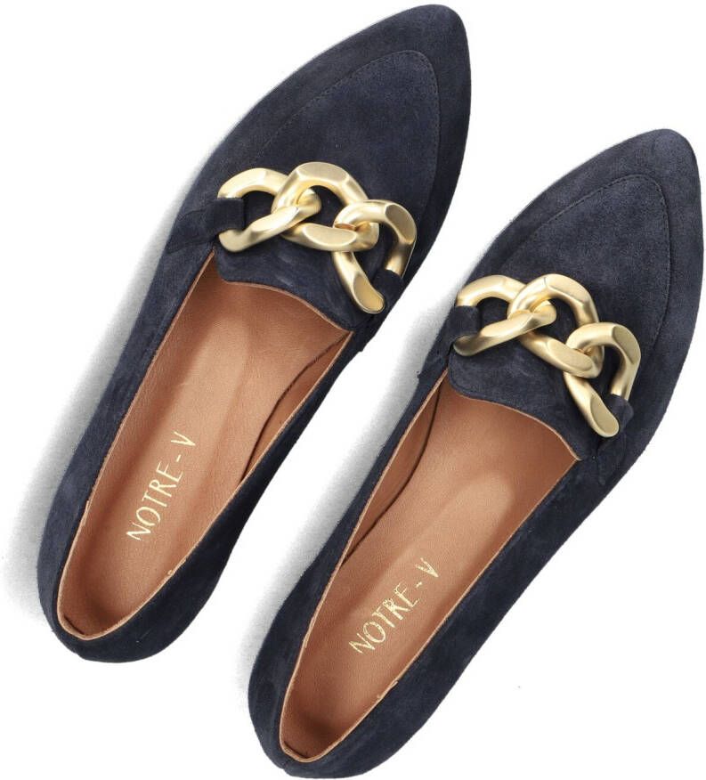 NOTRE-V Blauwe Loafers 4605