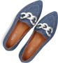 Notre-V 4605 Loafers Instappers Dames Blauw - Thumbnail 6