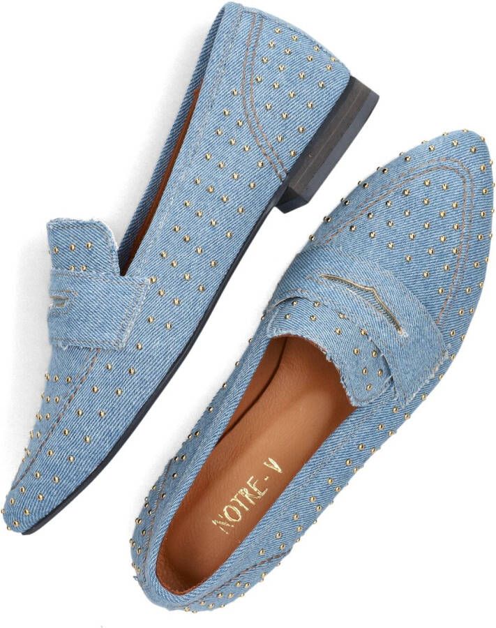 NOTRE-V Blauwe Loafers 4625