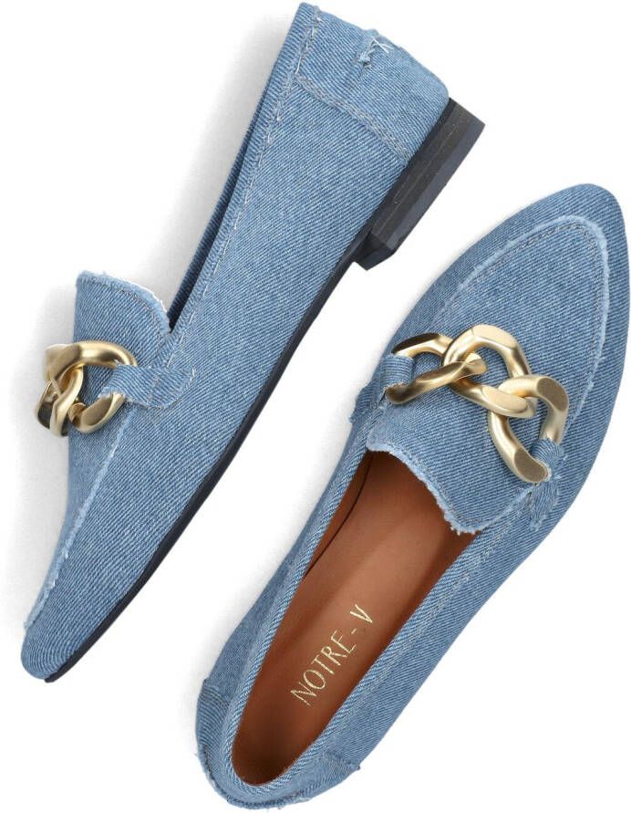 NOTRE-V Blauwe Loafers 4638