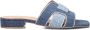 Notre-V 6416 Slippers Dames Blauw - Thumbnail 3