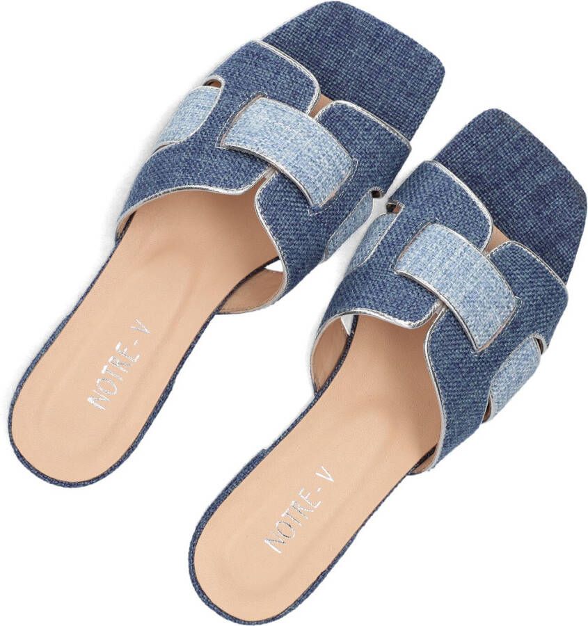 NOTRE-V Blauwe Slippers 6416