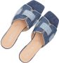 Notre-V 6416 Slippers Dames Blauw - Thumbnail 6
