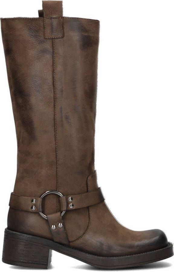 NOTRE-V Bruine Biker Boots Fry01