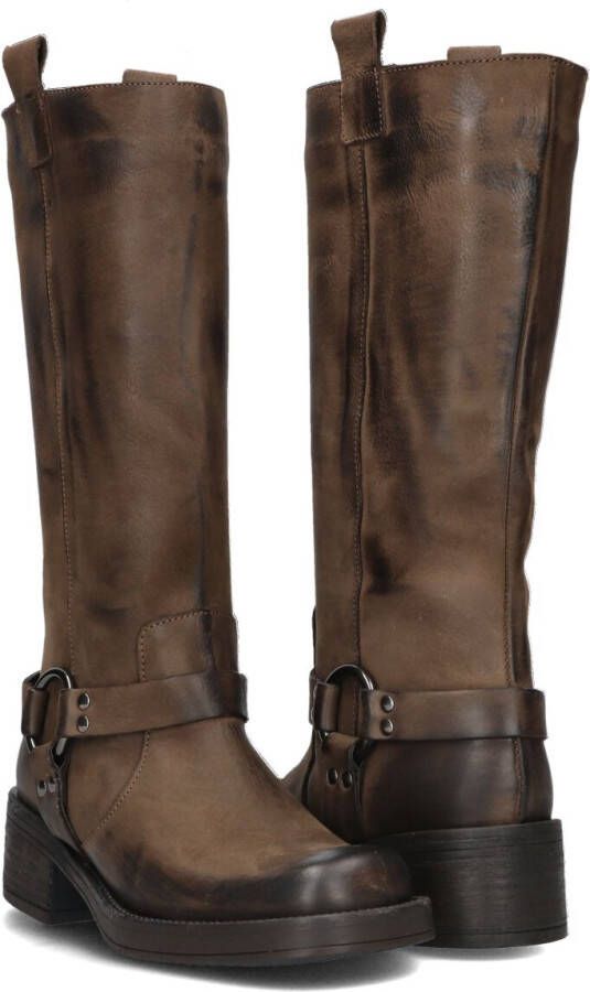 NOTRE-V Bruine Biker Boots Fry01