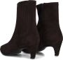 Notre-V 15225 Enkellaarsjes Enkelboots met rits Dames Bruin - Thumbnail 5