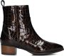 Notre-V 3231 Enkellaarsjes Enkelboots met rits Dames Bruin - Thumbnail 3