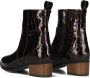 Notre-V 3231 Enkellaarsjes Enkelboots met rits Dames Bruin - Thumbnail 4