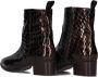 Notre-V 63231 Enkellaarsjes Enkelboots met rits Dames Bruin - Thumbnail 5