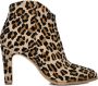 Notre-V 7433 Enkellaarsjes Enkelboots met rits Dames Bruin - Thumbnail 3