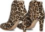Notre-V 7433 Enkellaarsjes Enkelboots met rits Dames Bruin - Thumbnail 4