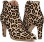 Notre-V 7433 Enkellaarsjes Enkelboots met rits Dames Bruin - Thumbnail 6