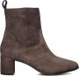 Notre-V 8543 Enkellaarsjes Enkelboots met rits Dames Bruin - Thumbnail 3