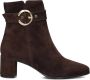 Notre-V 8552 Enkellaarsjes Enkelboots met rits Dames Bruin - Thumbnail 4