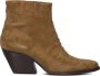 Notre-V Ar196 Enkellaarsjes Enkelboots met rits Dames Bruin - Thumbnail 2