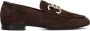 Notre-v Bruine Suède Loafers met Gouden Detail Brown Dames - Thumbnail 2