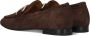 Notre-v Bruine Suède Loafers met Gouden Detail Brown Dames - Thumbnail 3
