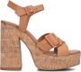 Bruin Tinten 618009 Sandalen Dames Bruin - Thumbnail 2