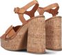 Bruin Tinten 618009 Sandalen Dames Bruin - Thumbnail 3