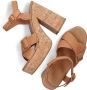 Bruin Tinten 618009 Sandalen Dames Bruin - Thumbnail 5