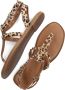 Bruin Tinten 981021 Sandalen Dames Bruin - Thumbnail 5