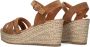 Notre-V As-14372 Sandalen Met Sleehak Dames Bruin - Thumbnail 4