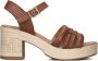 Notre-V As-2000 Sandalen Dames Cognac - Thumbnail 3