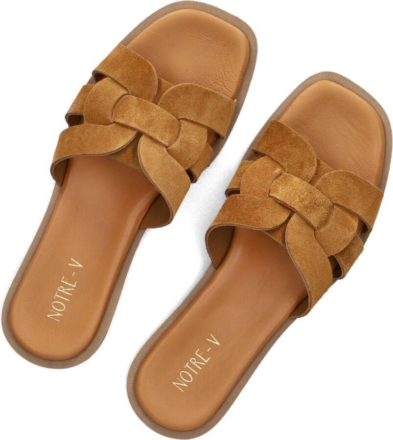 NOTRE-V Bruine Slippers 22730