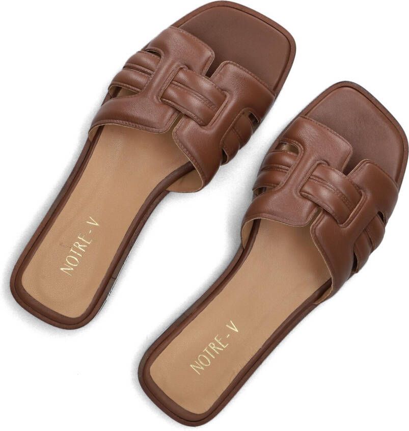 NOTRE-V Bruine Slippers As-14135