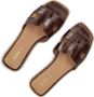 Notre-V As-16221 Slippers Dames Bruin - Thumbnail 6
