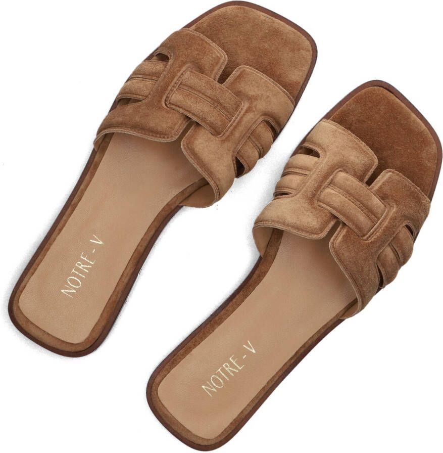 NOTRE-V Bruine Slippers As-16301
