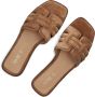 Notre-V As-16301 Slippers Dames Camel - Thumbnail 6