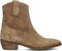 Notre-V 08-180 Enkellaarsjes Enkelboots met rits Dames Camel - Thumbnail 3