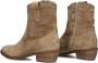 Notre-V 08-180 Enkellaarsjes Enkelboots met rits Dames Camel - Thumbnail 4