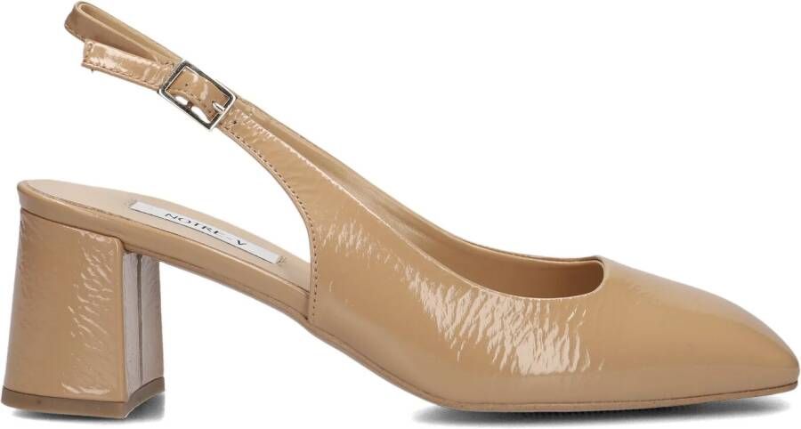 NOTRE-V Camel Slingbacks 3713