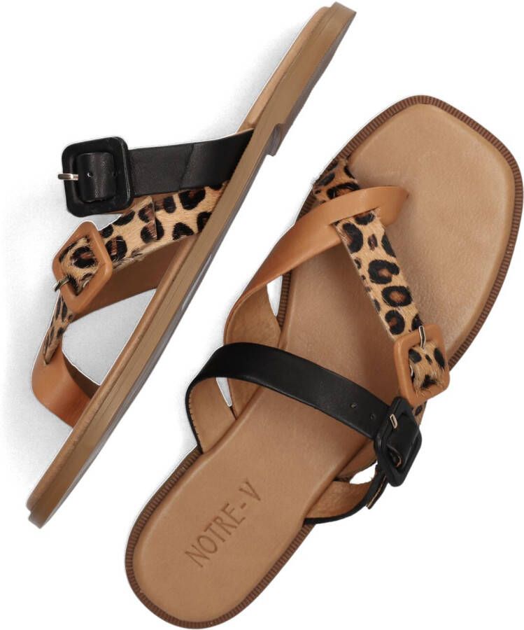 NOTRE-V Bruine Slippers 979005