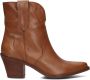 Bruin Tinten City Western 06 371 Enkellaarsjes Dames Cognac - Thumbnail 3