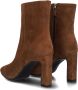 Notre-V 11236 Enkellaarsjes Enkelboots met rits Dames Cognac - Thumbnail 3