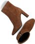 Notre-V 11236 Enkellaarsjes Enkelboots met rits Dames Cognac - Thumbnail 5