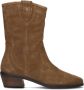 Notre-V 18050 Enkellaarsjes Enkelboots met rits Dames Cognac - Thumbnail 2