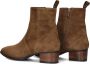 Notre-V 3221 Enkellaarsjes Enkelboots met rits Dames Cognac - Thumbnail 5