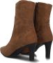 Notre-V 38259 Enkellaarsjes Enkelboots met rits Dames Cognac - Thumbnail 3